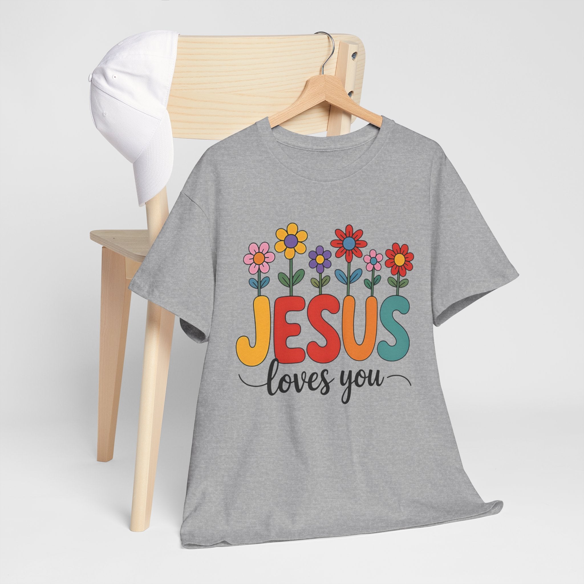 Jesus Loves You Shirt,  16 Colors, Unisex Heavy Cotton