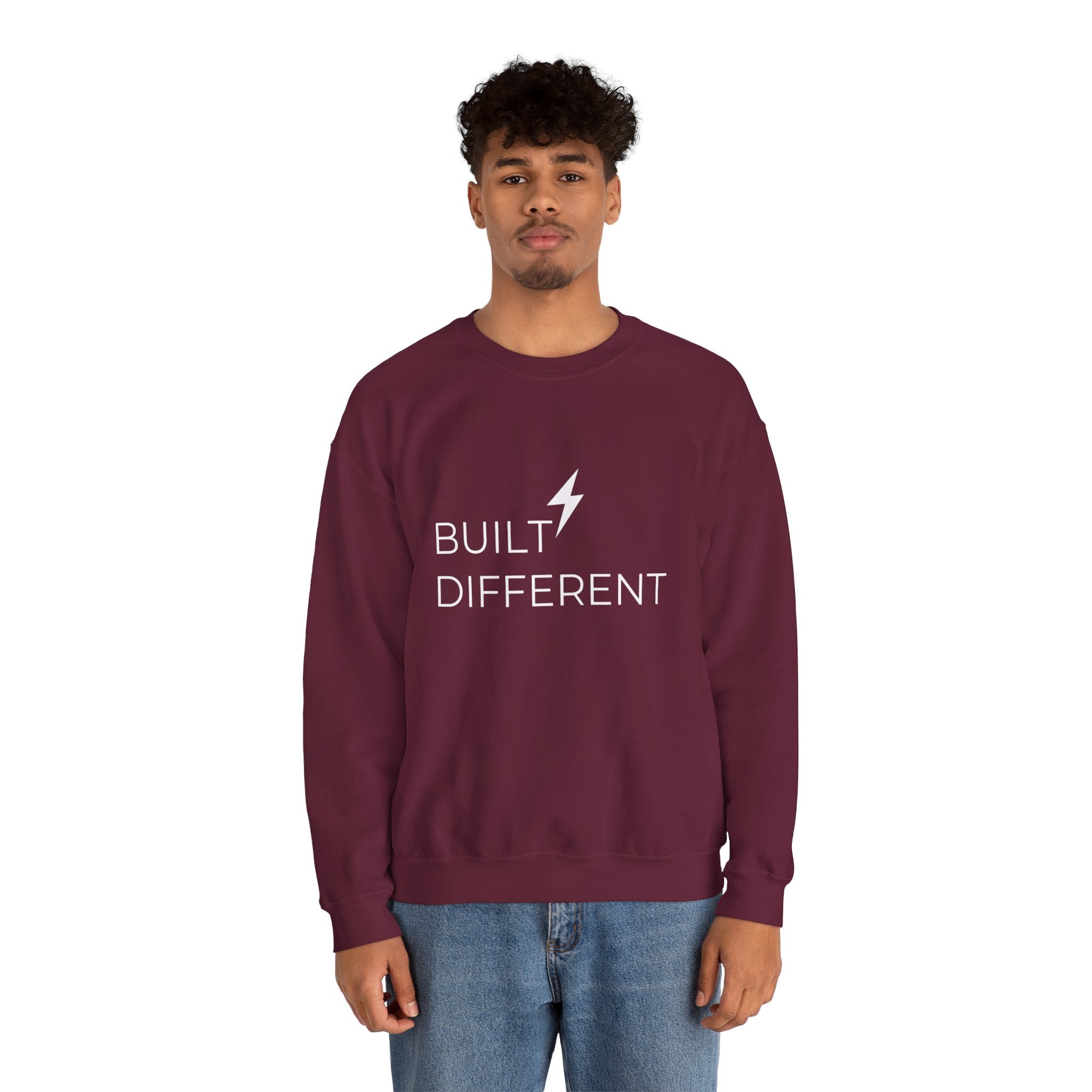 Built Different Sweatshirt, Unisex Gift , 12 Colors