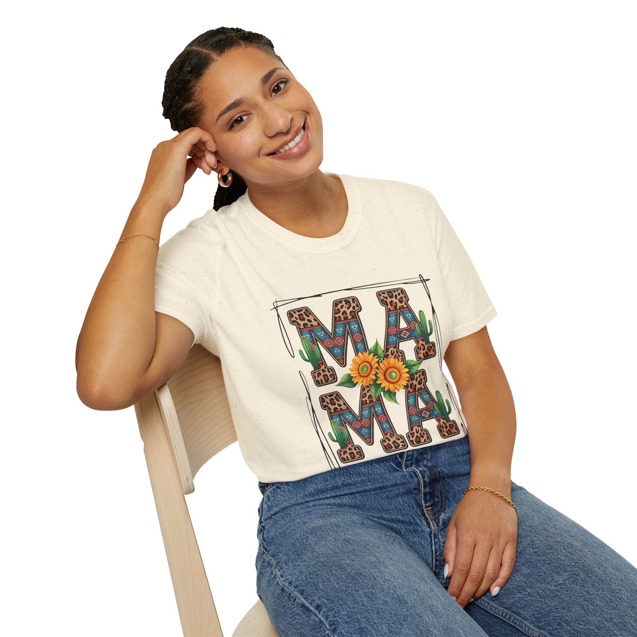 Mama Floral  Softstyle T-Shirt