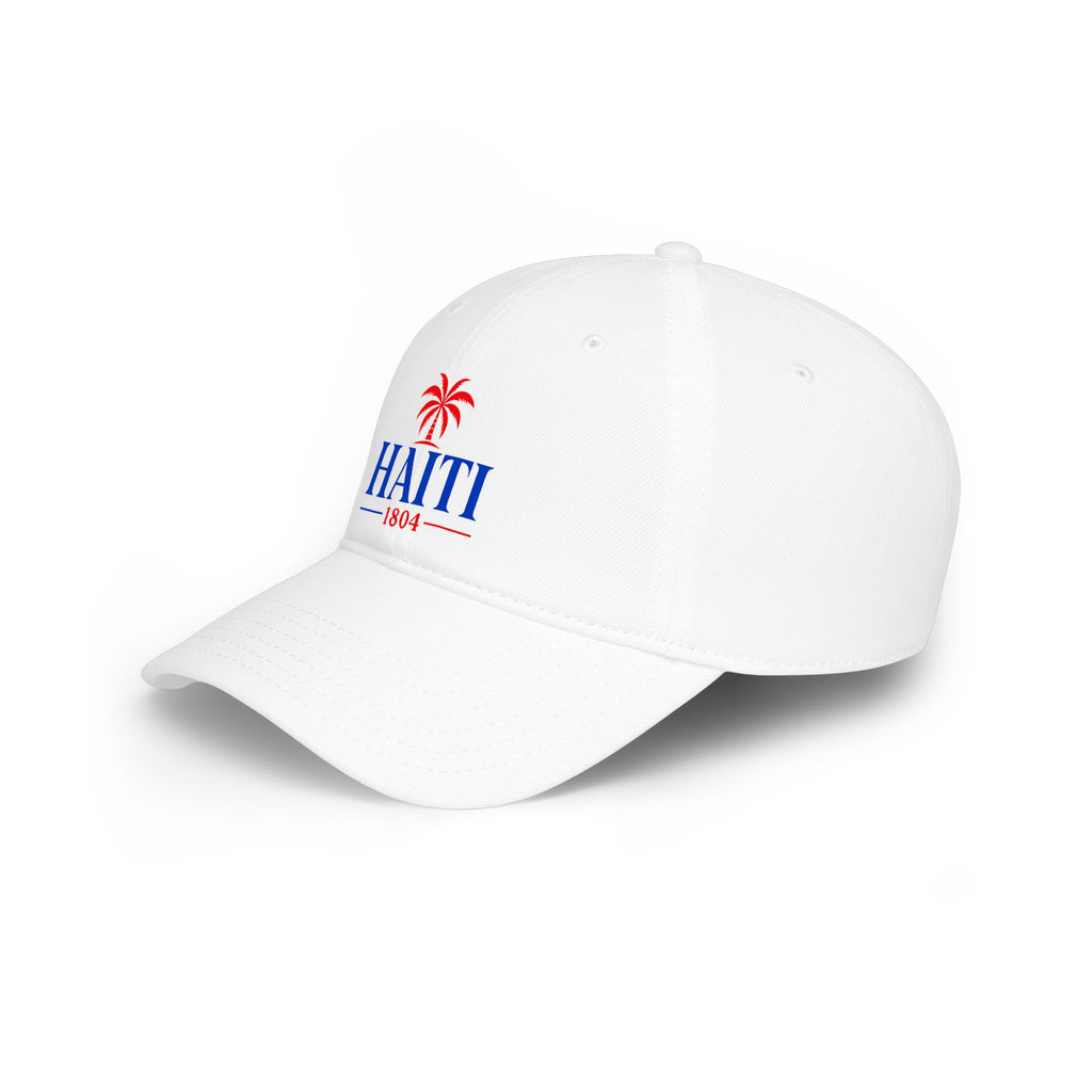 Haiti 1804 White Baseball Cap, Unisex
