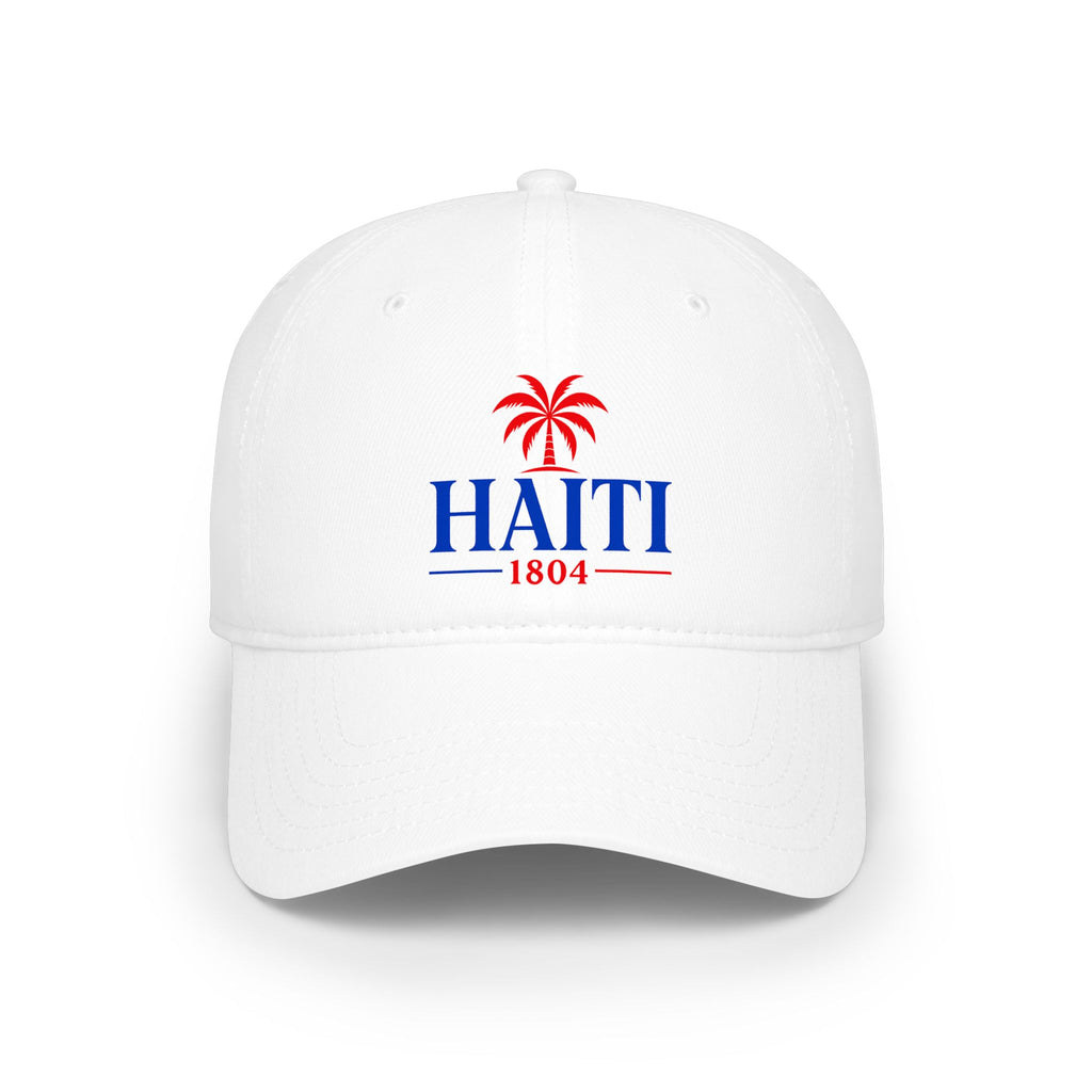Haiti 1804 White Baseball Cap, Unisex