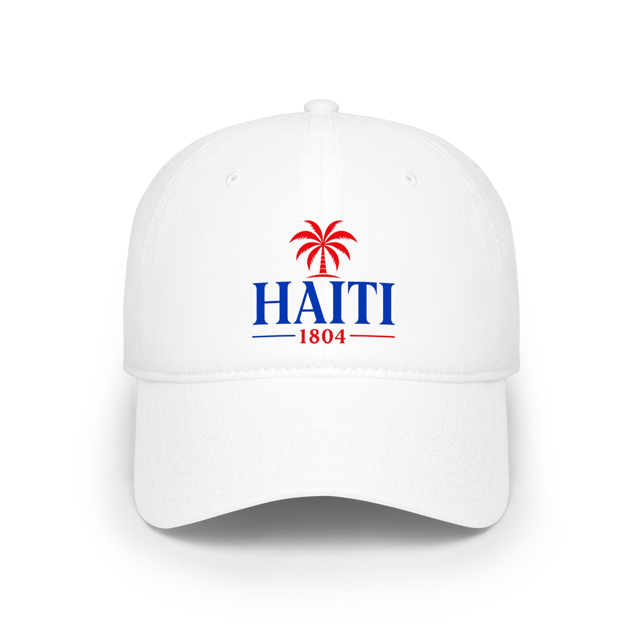 Haiti 1804 White Baseball Cap, Unisex