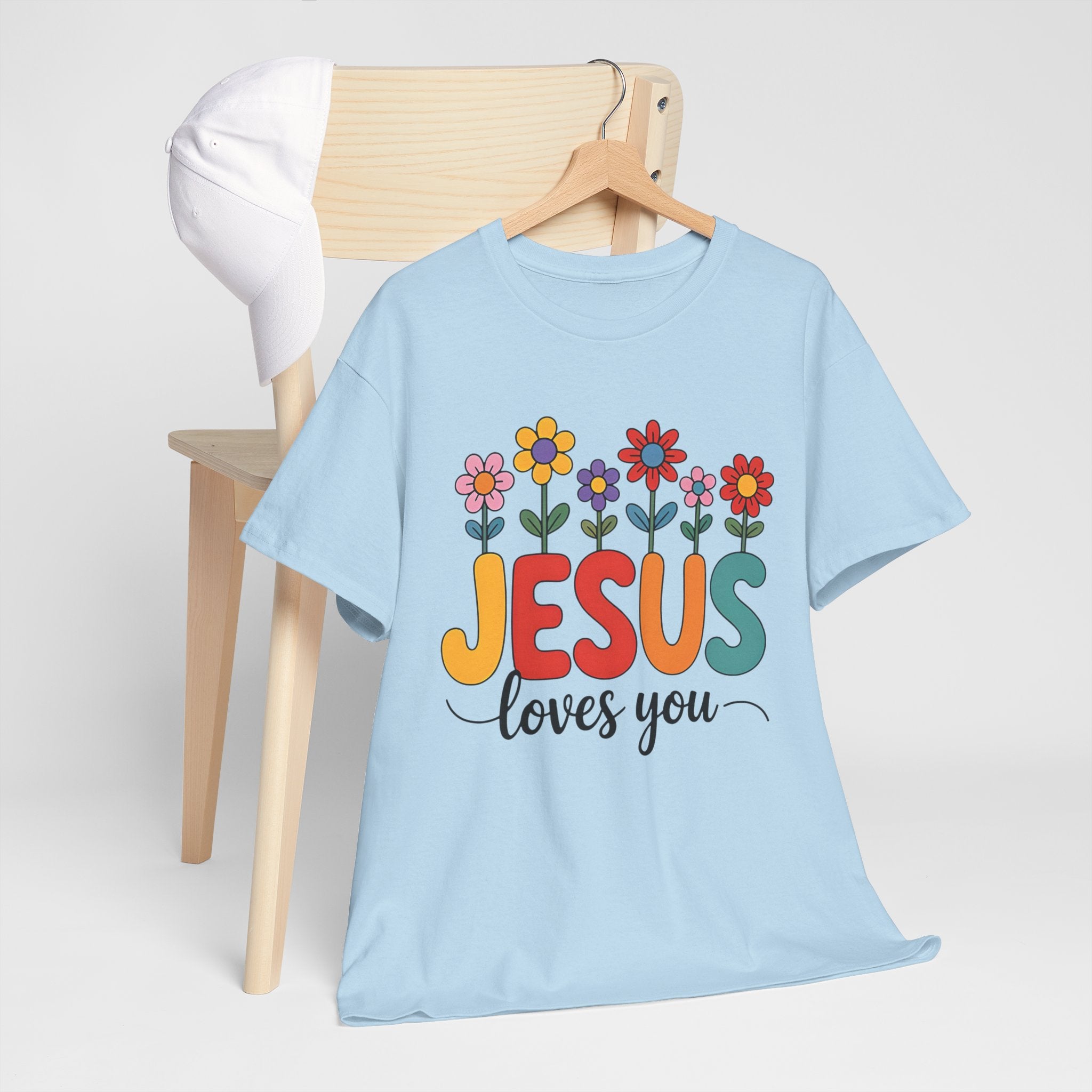 Jesus Loves You Shirt,  16 Colors, Unisex Heavy Cotton