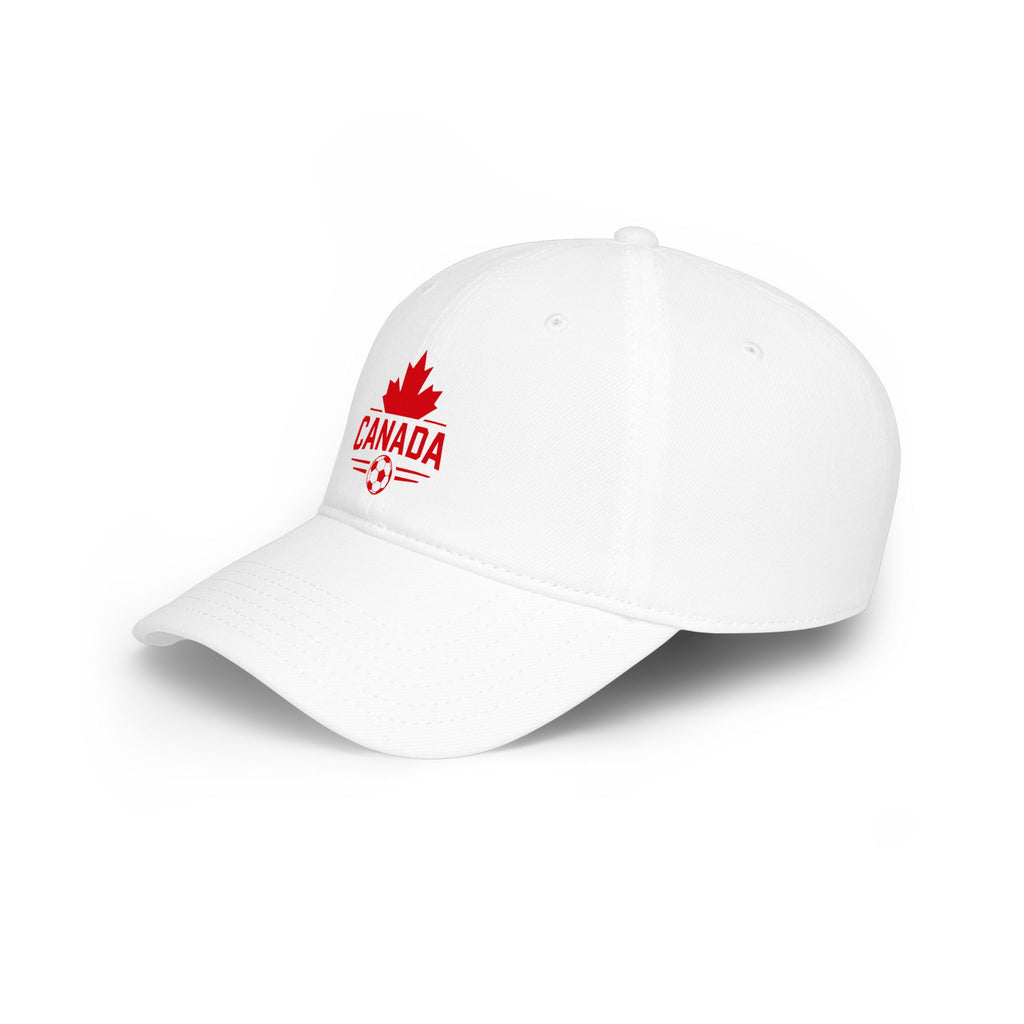 Canada Soccer White Baseball Cap, Unisex
