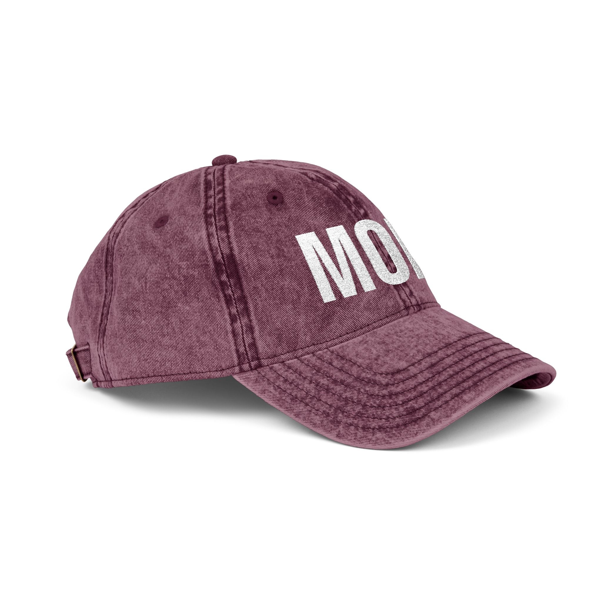 Mom Embroidered Hat, Vintage Minimalist Cap, 6 colors
