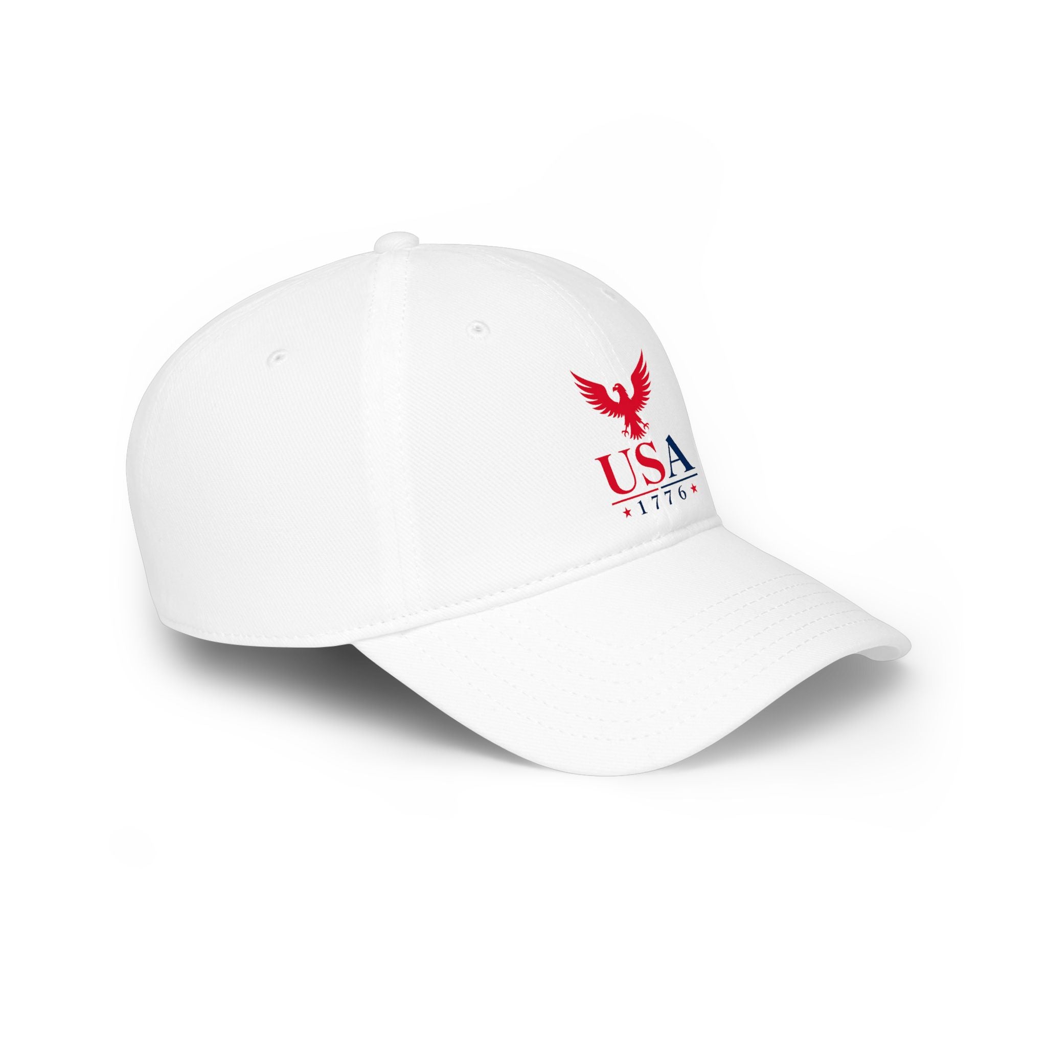 USA 1776 Eagle Baseball white Cap, Unisex Cap