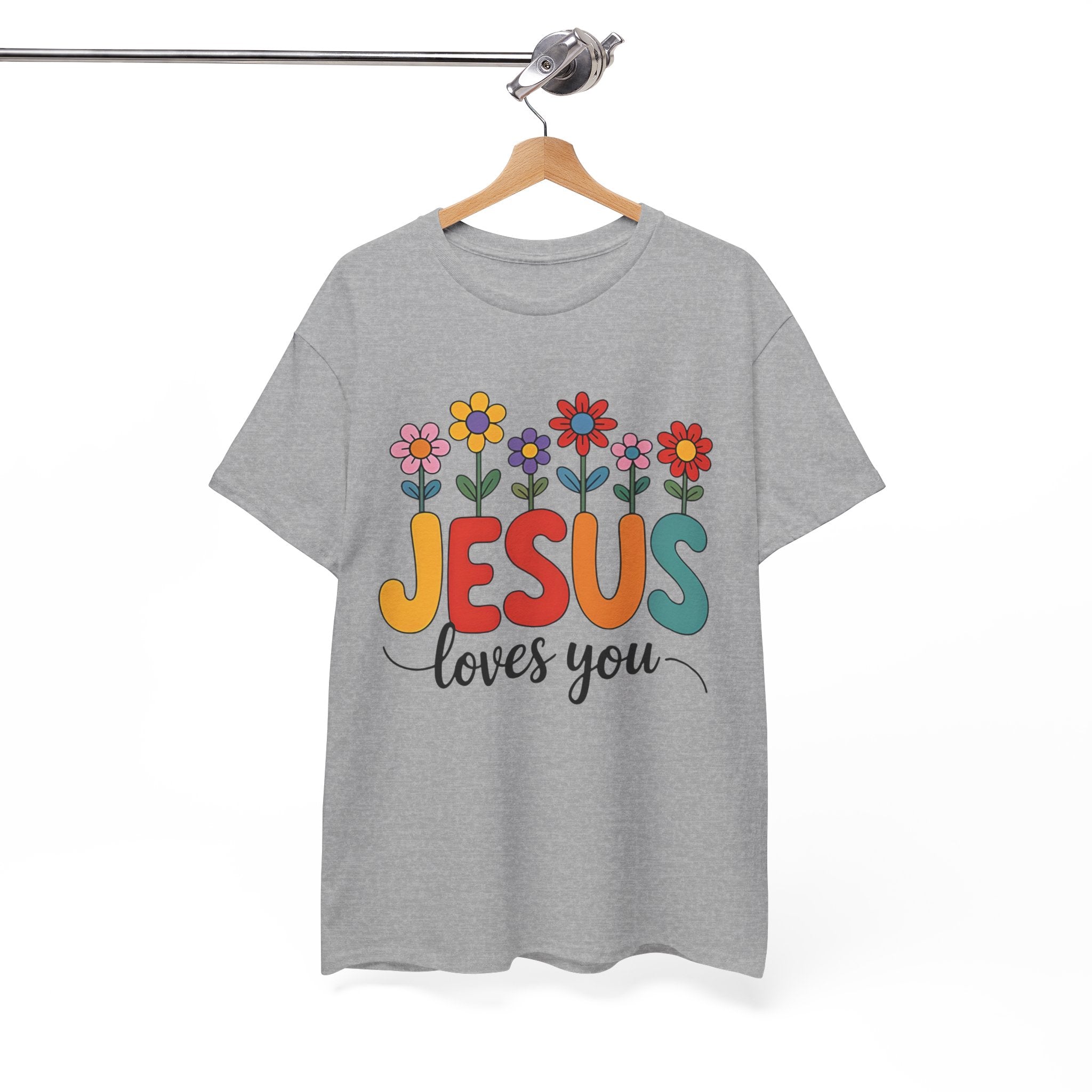 Jesus Loves You Shirt,  16 Colors, Unisex Heavy Cotton