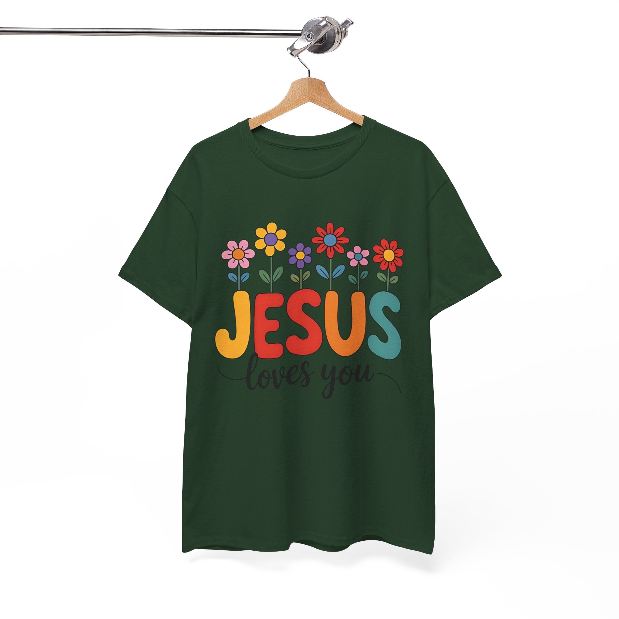 Jesus Loves You Shirt,  16 Colors, Unisex Heavy Cotton