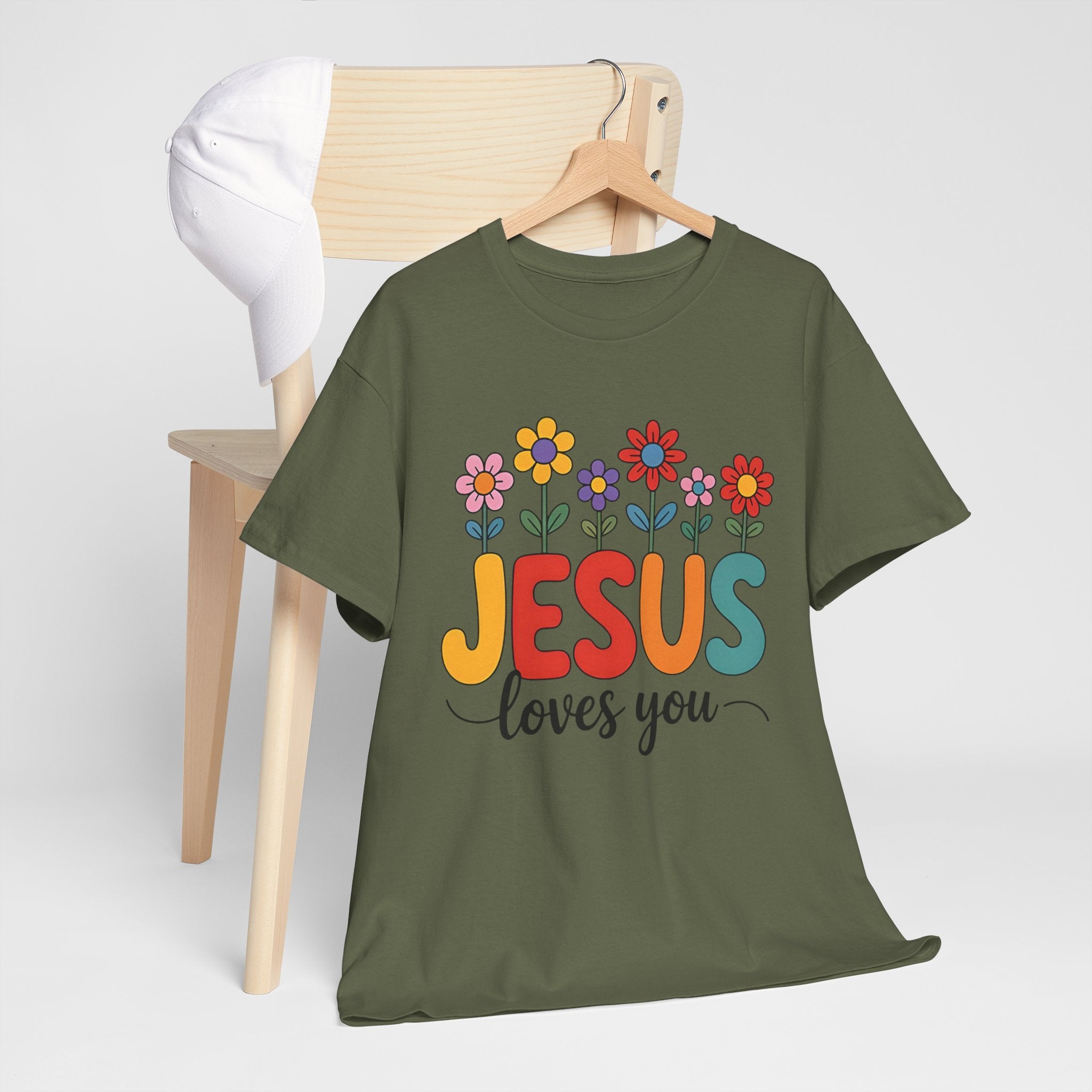 Jesus Loves You Shirt,  16 Colors, Unisex Heavy Cotton