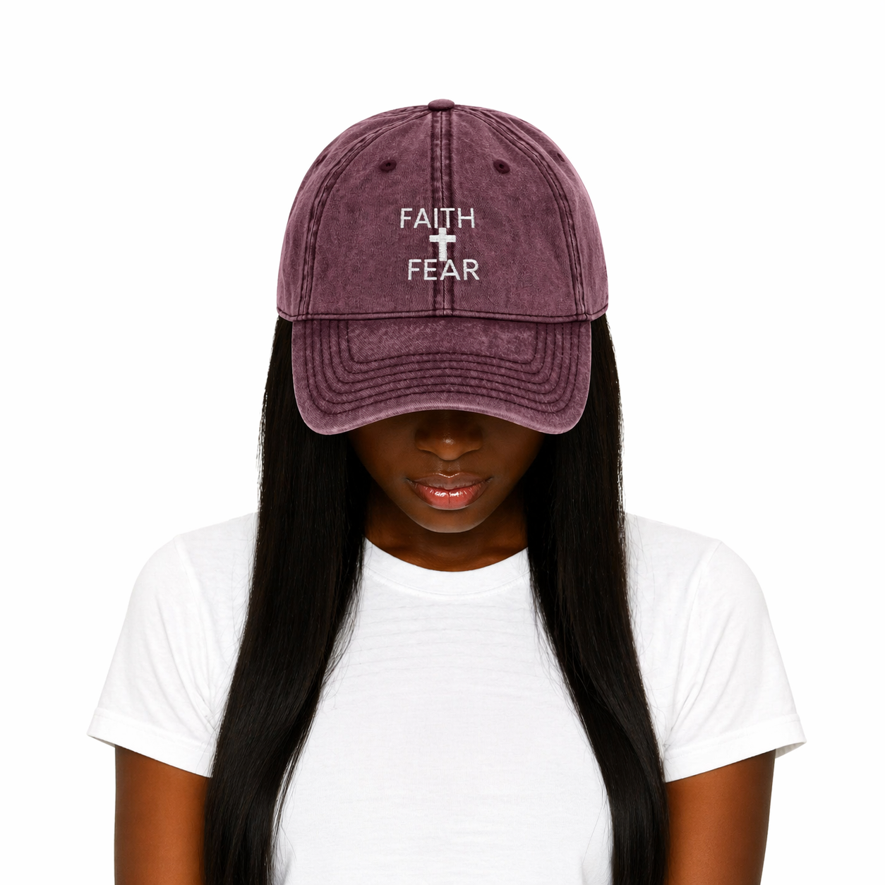 Faith Over Fear Vintage Cap , Embroidered, 4 Colors