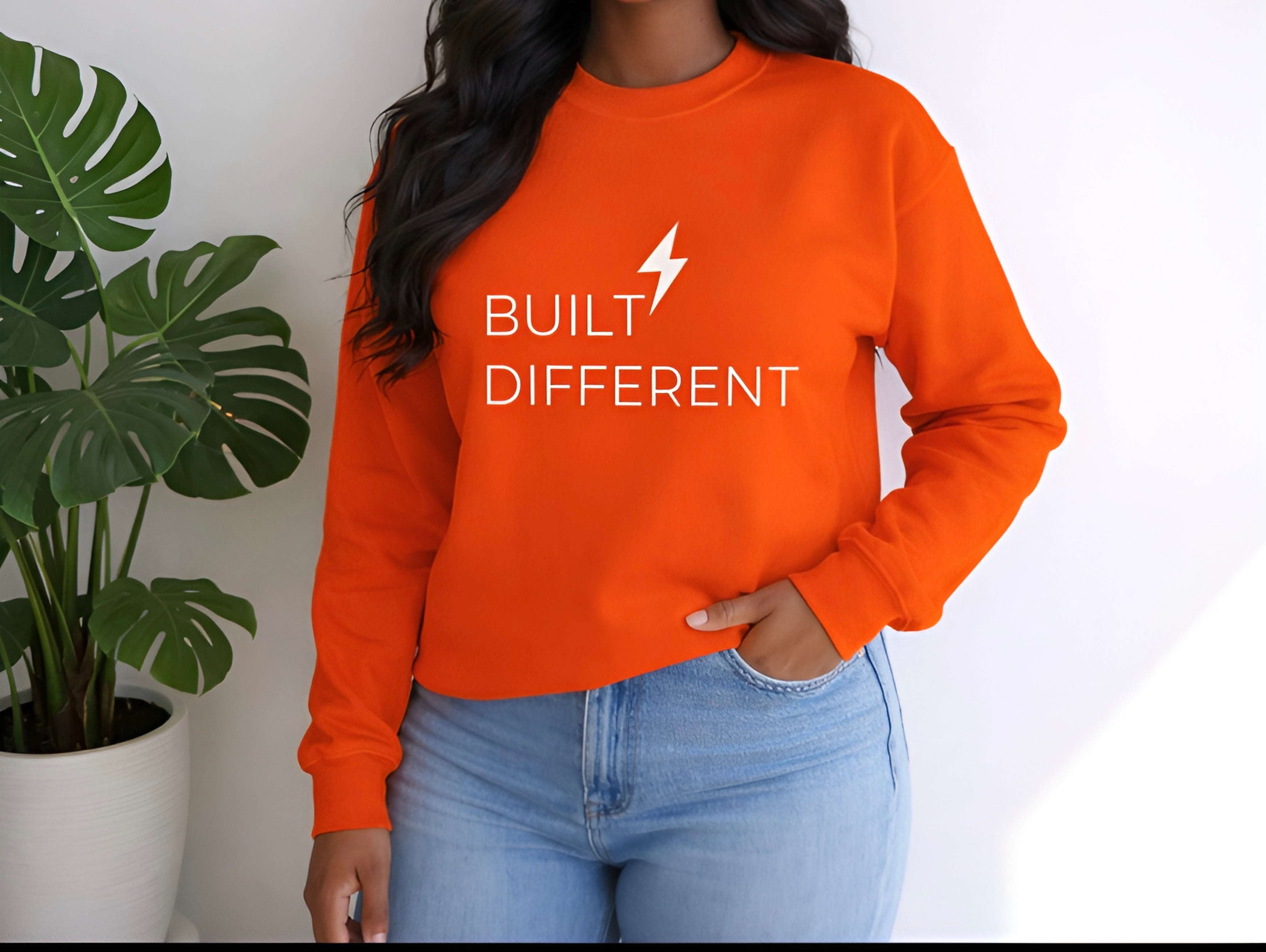 Built Different Sweatshirt, Unisex Gift , 12 Colors