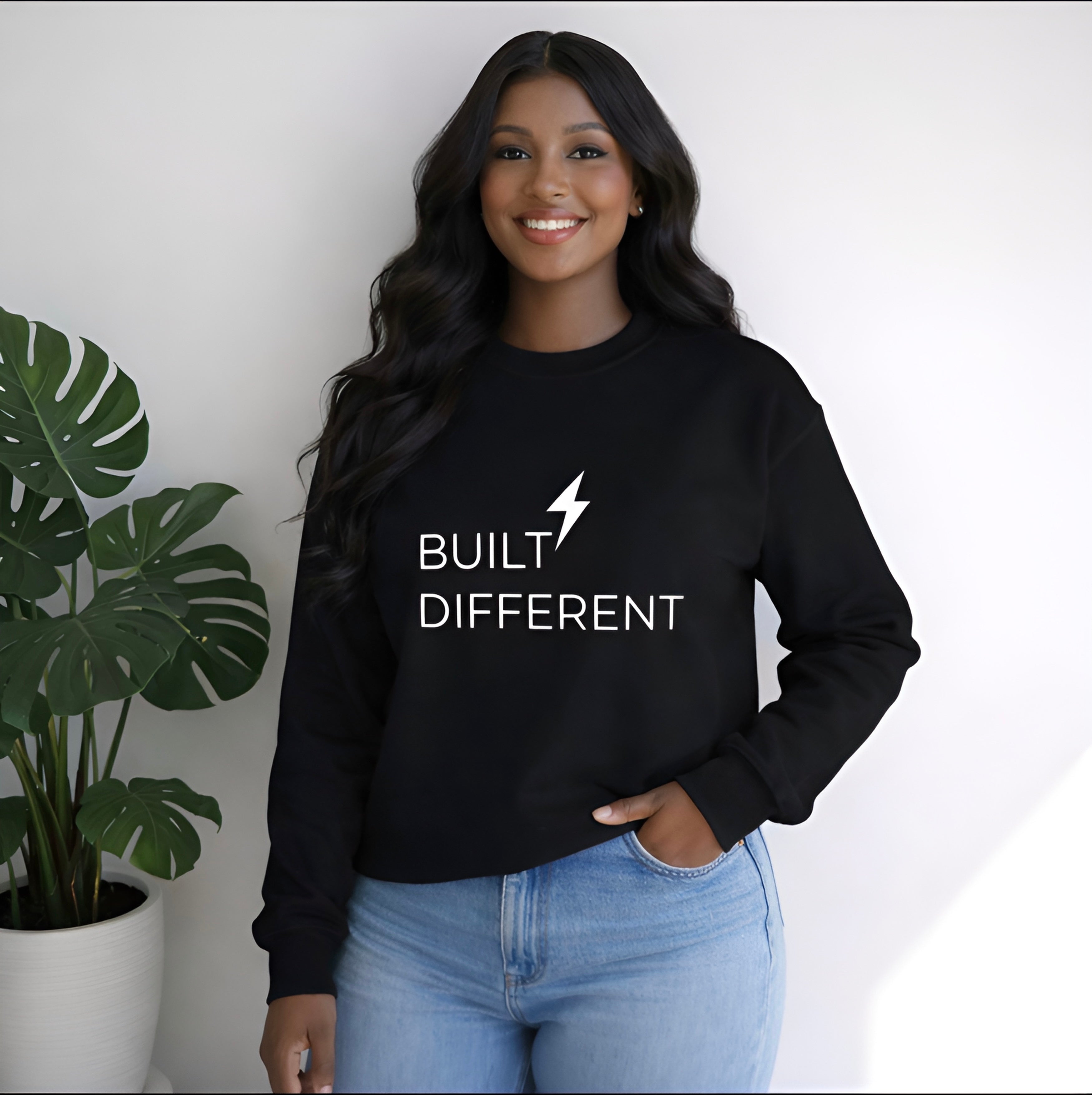 Built Different Sweatshirt, Unisex Gift , 12 Colors