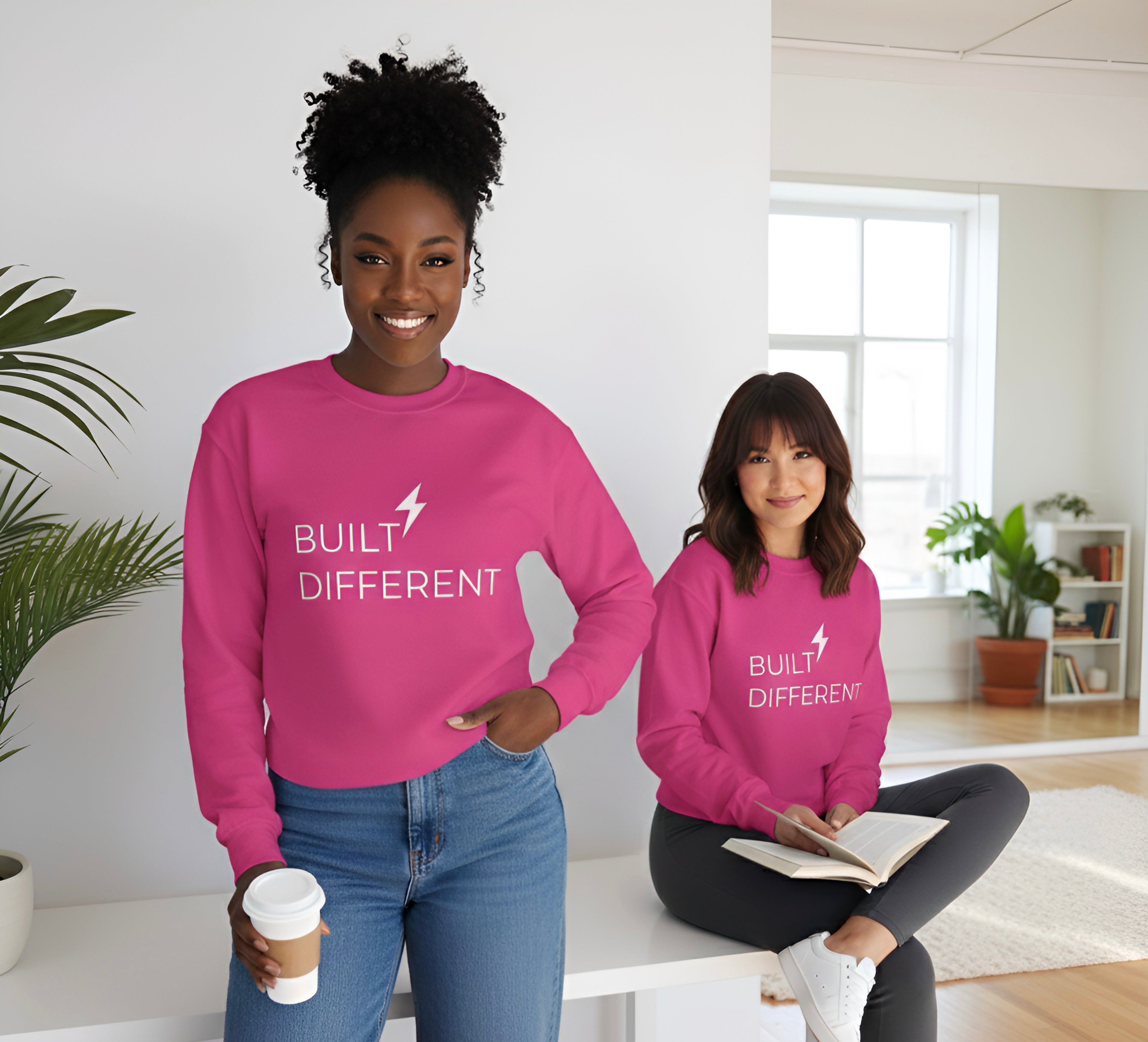 Built Different Sweatshirt, Unisex Gift , 12 Colors