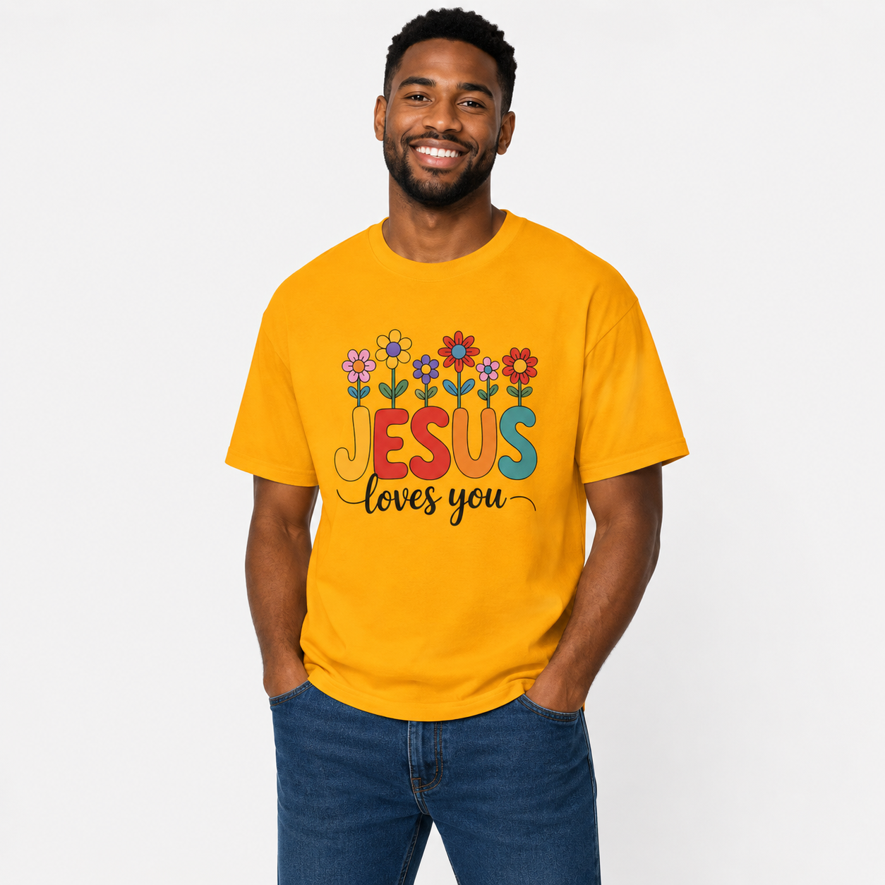 Jesus Loves You Shirt,  16 Colors, Unisex Heavy Cotton