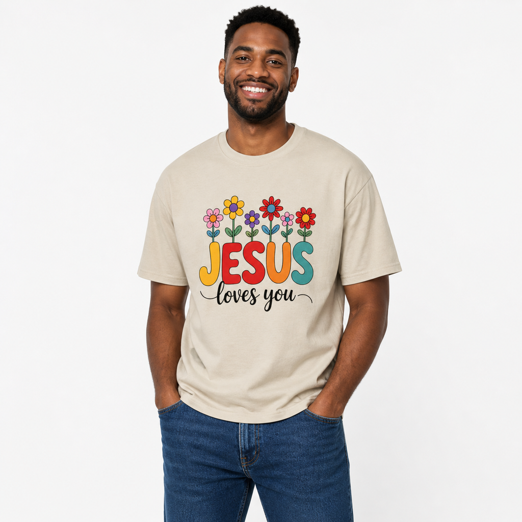 Jesus Loves You Shirt,  16 Colors, Unisex Heavy Cotton