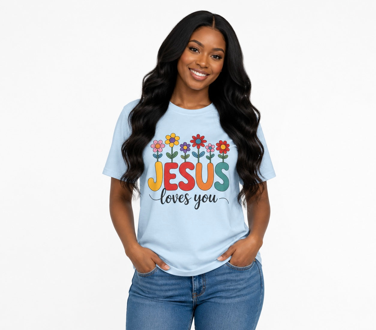 Jesus Loves You Shirt,  16 Colors, Unisex Heavy Cotton