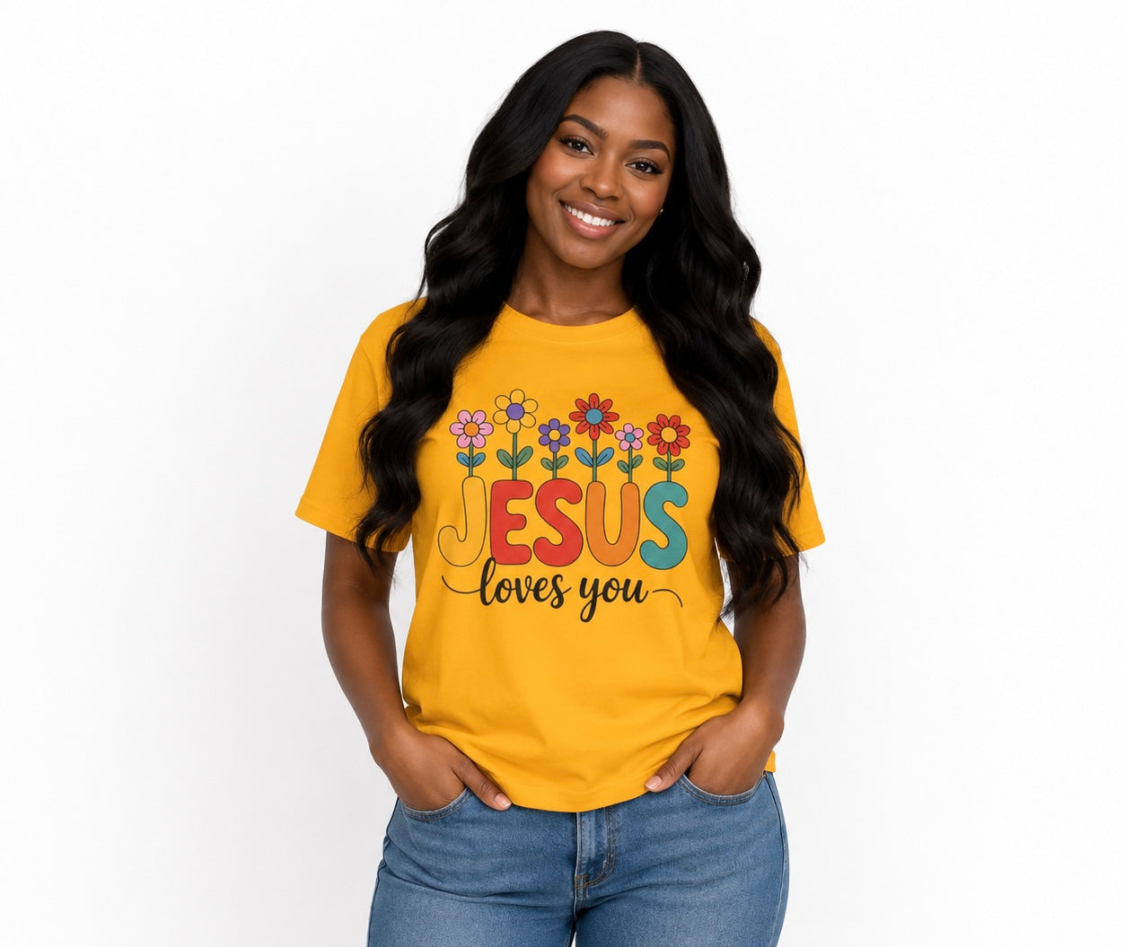 Jesus Loves You Shirt,  16 Colors, Unisex Heavy Cotton