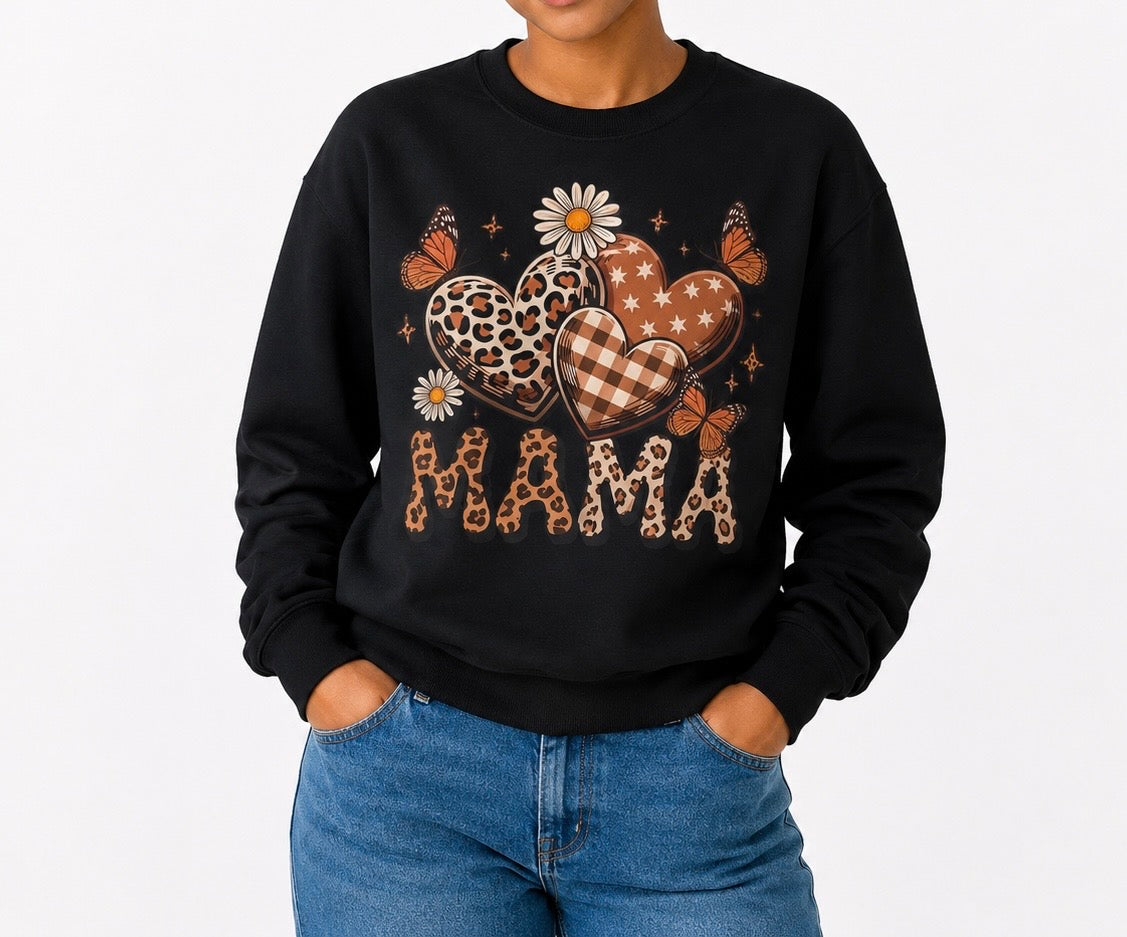 Butterfly Mom Sweatshirt , 3 Colors,