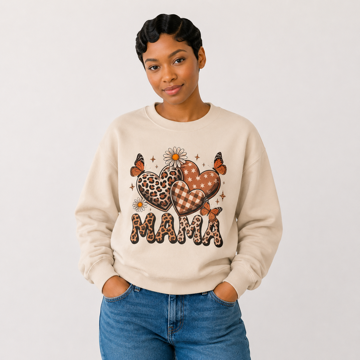 Butterfly Mom Sweatshirt , 3 Colors,