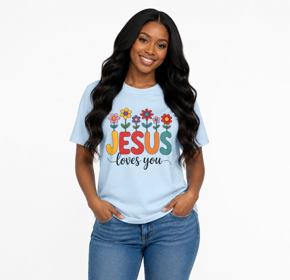 Jesus Loves You Shirt,  16 Colors, Unisex Heavy Cotton