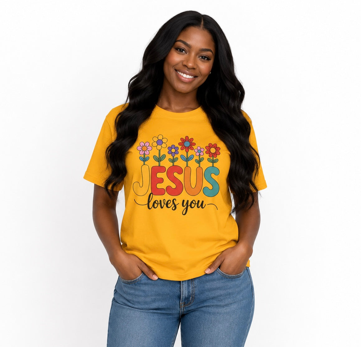 Jesus Loves You Shirt,  16 Colors, Unisex Heavy Cotton