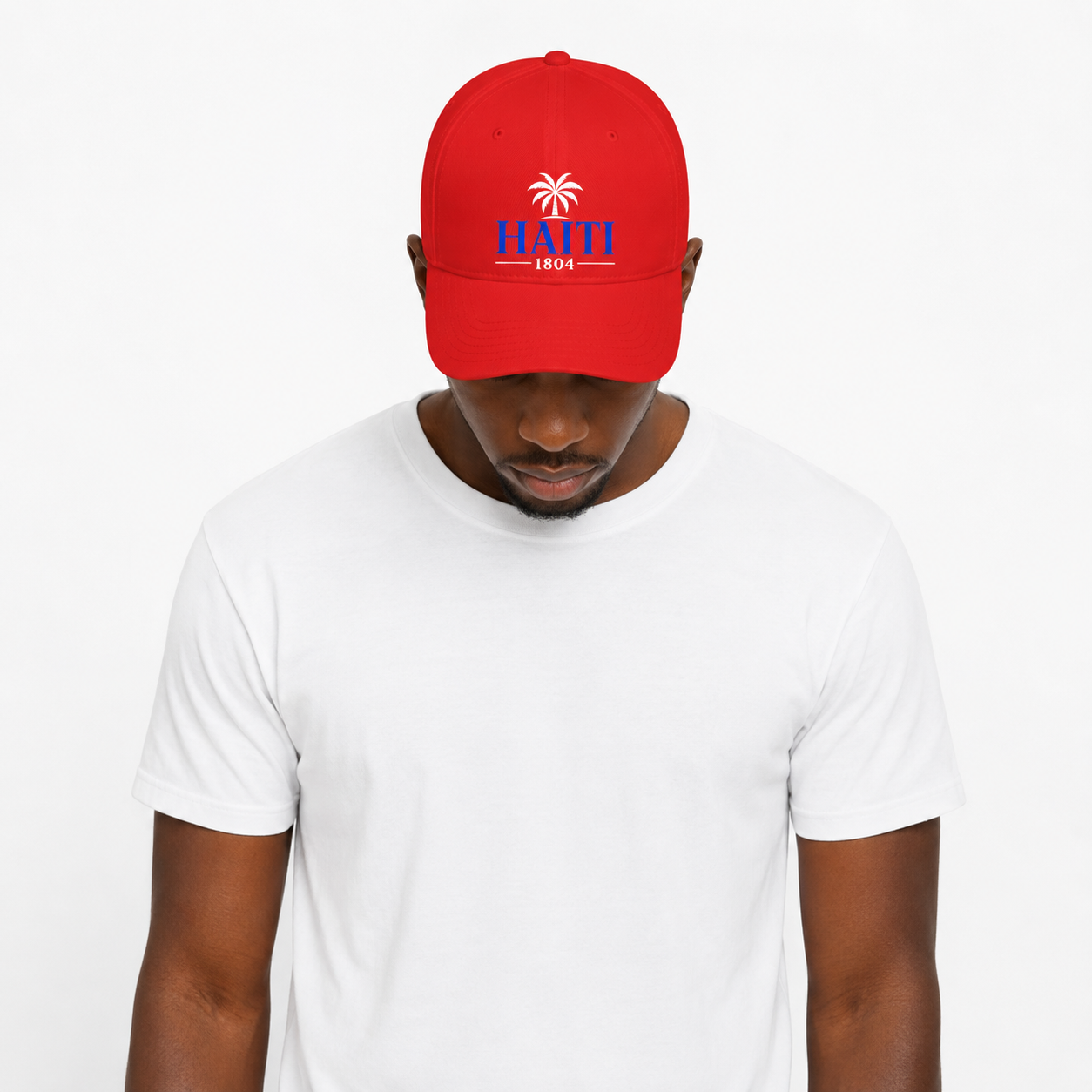 Haiti 1804 Red Baseball Cap, Unisex