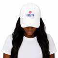 Haiti 1804 White Baseball Cap, Unisex