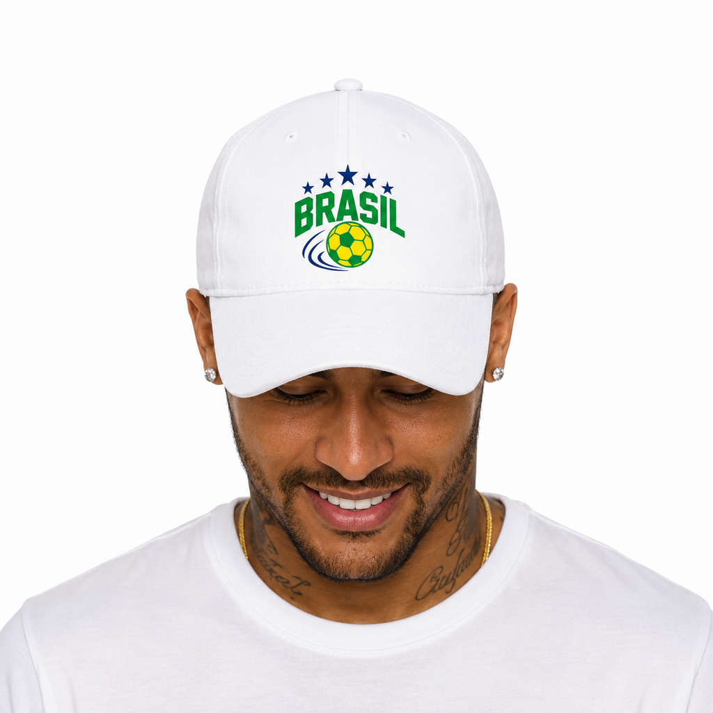 Brasil Soccer Baseball Cap , Unisex Adjustable Sports Cap