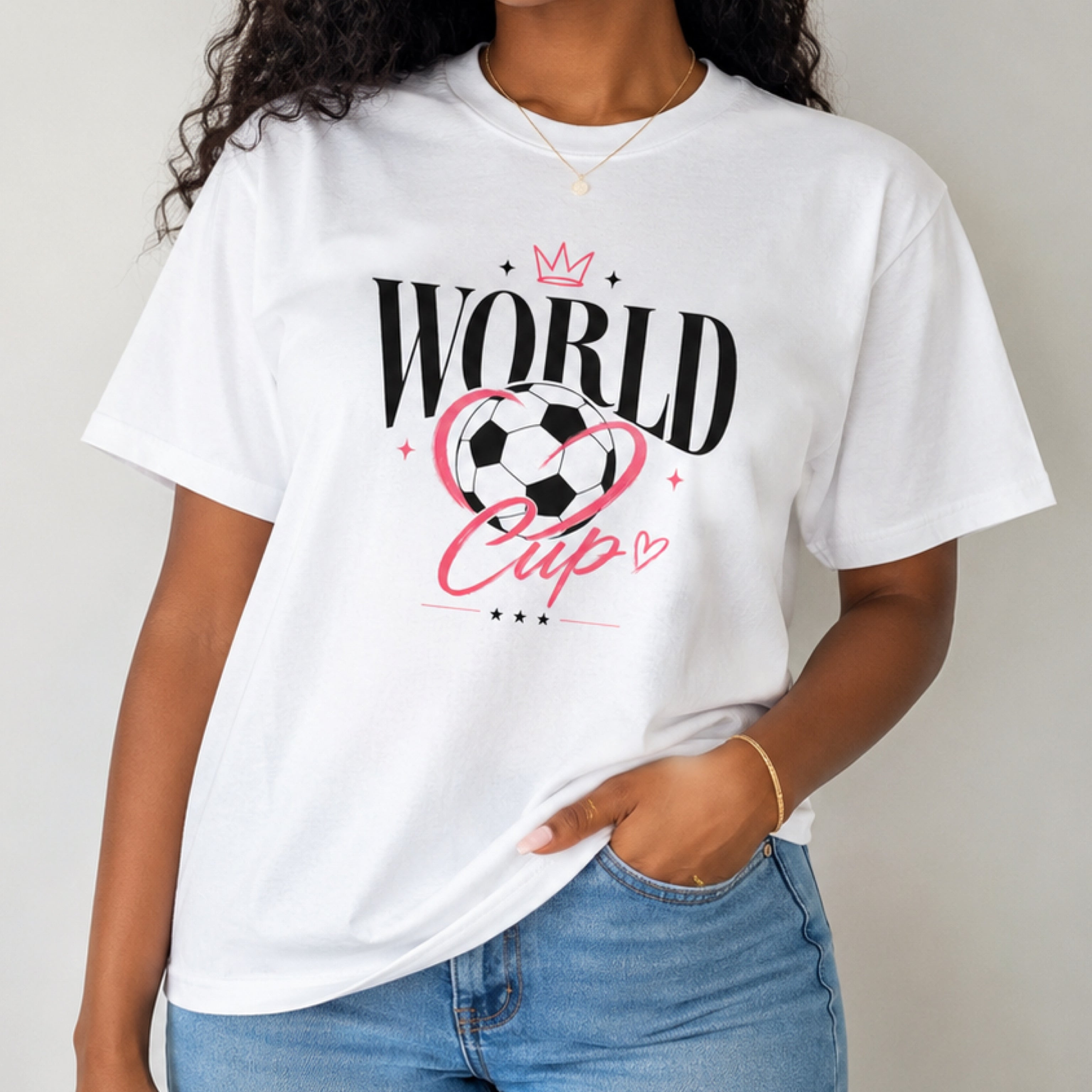 Soccer Graphic Women's T-Shirt , 2 Colors