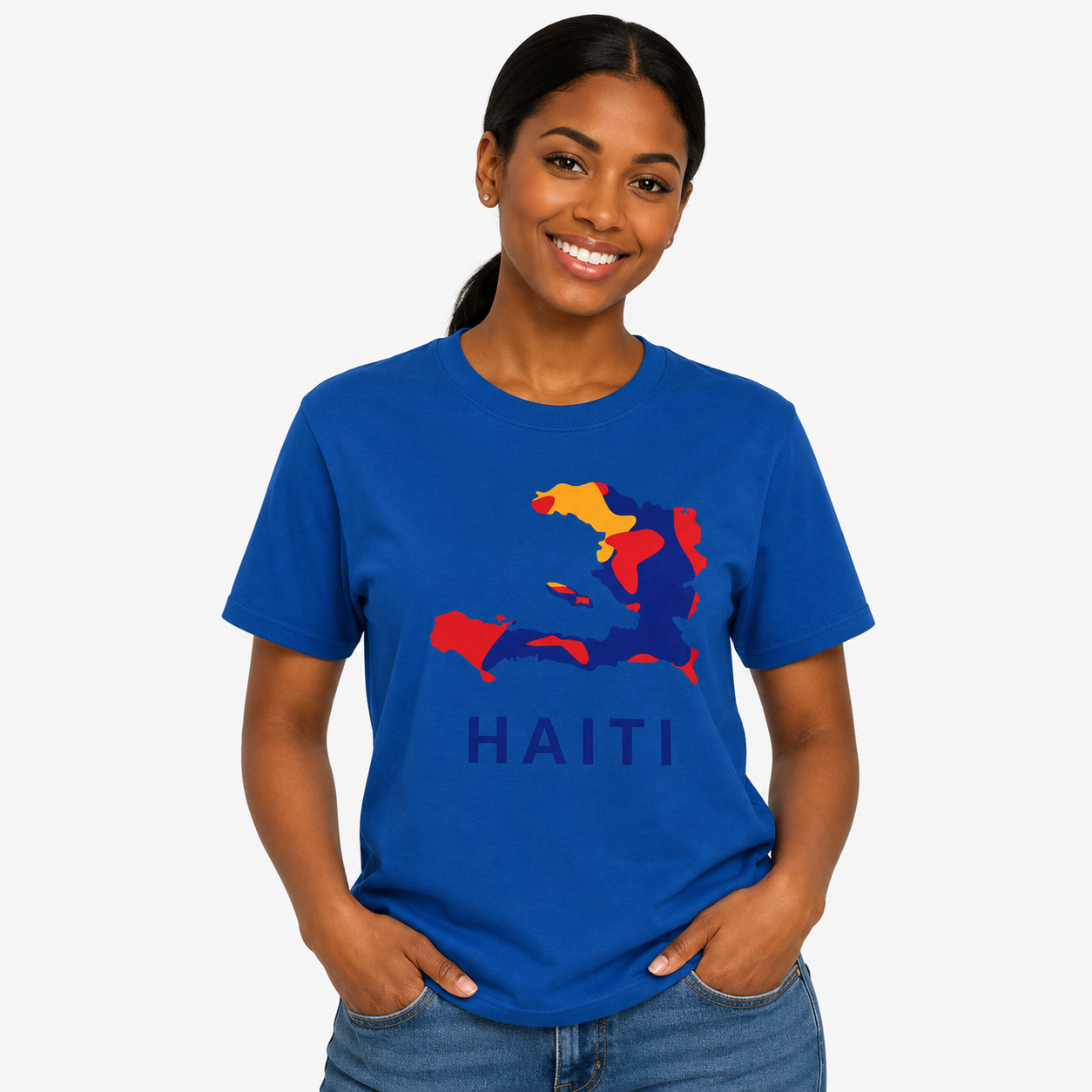 Unisex Haiti Flag Shirt, 3 Colors