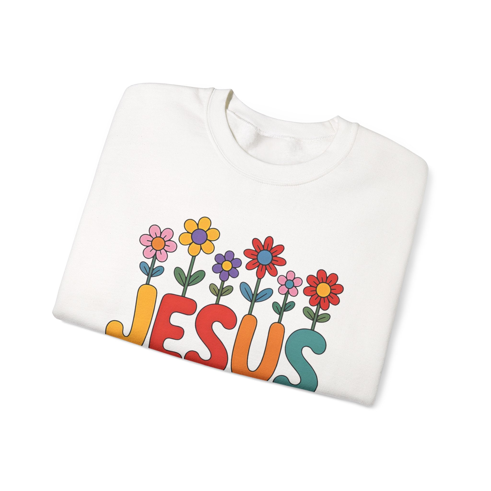Jesus Loves You Sweatshirt ,Christian Floral Crewneck, 10 colors