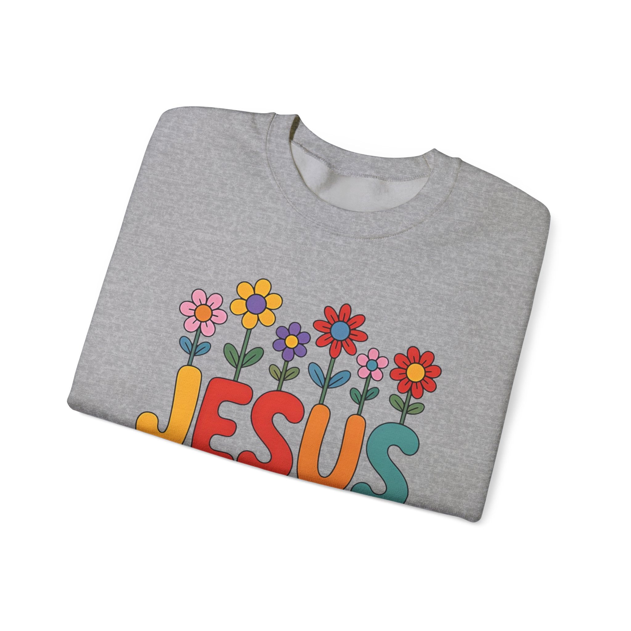 Jesus Loves You Sweatshirt ,Christian Floral Crewneck, 10 colors