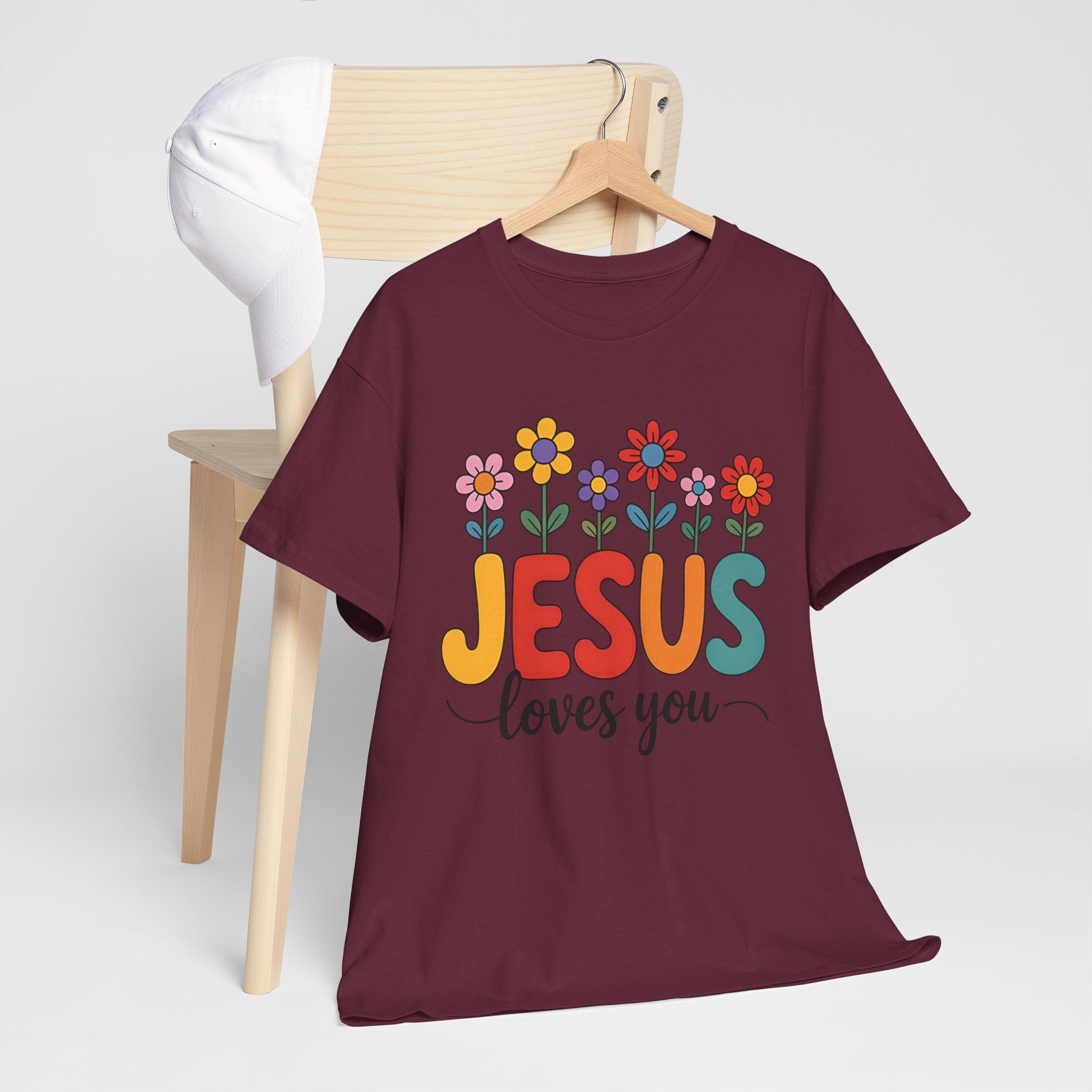 Jesus Loves You Shirt,  16 Colors, Unisex Heavy Cotton