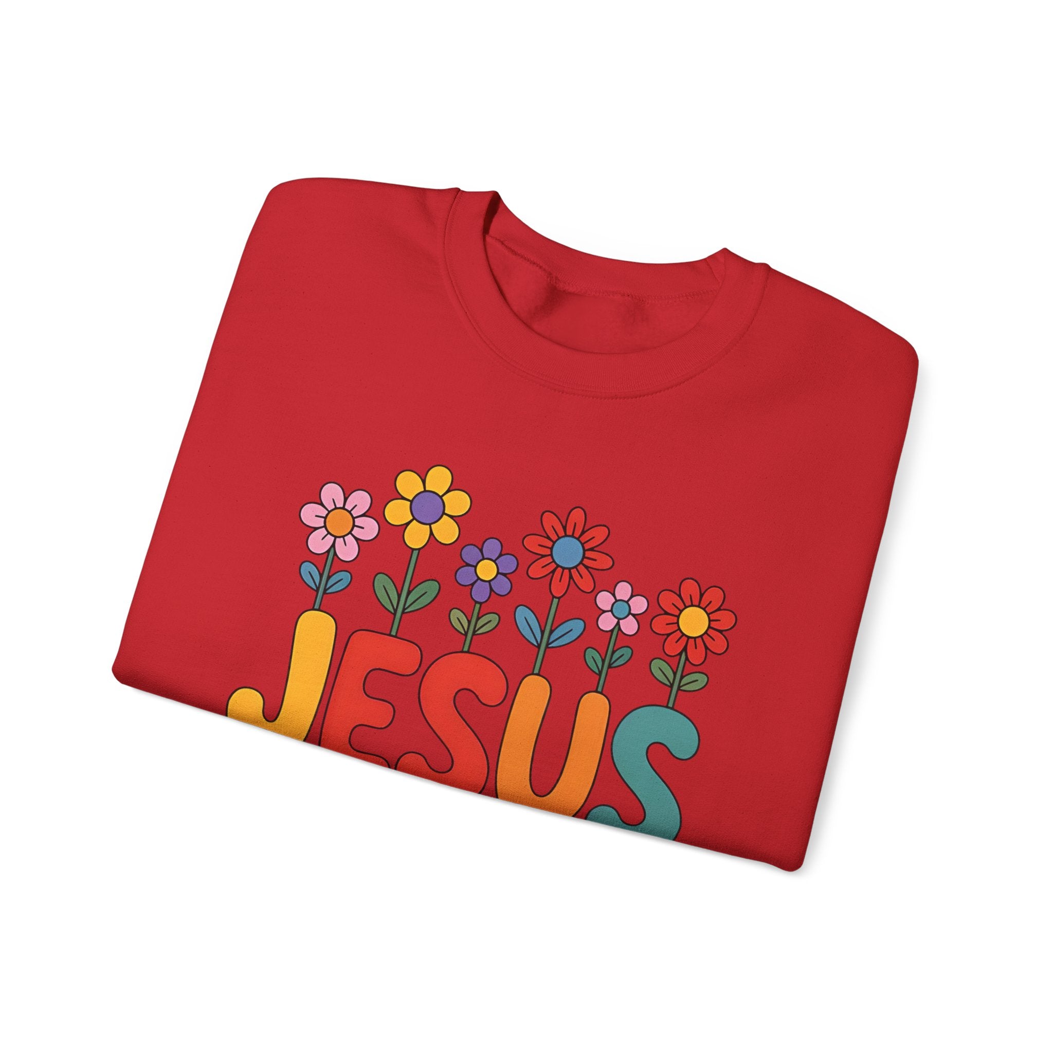 Jesus Loves You Sweatshirt ,Christian Floral Crewneck, 10 colors