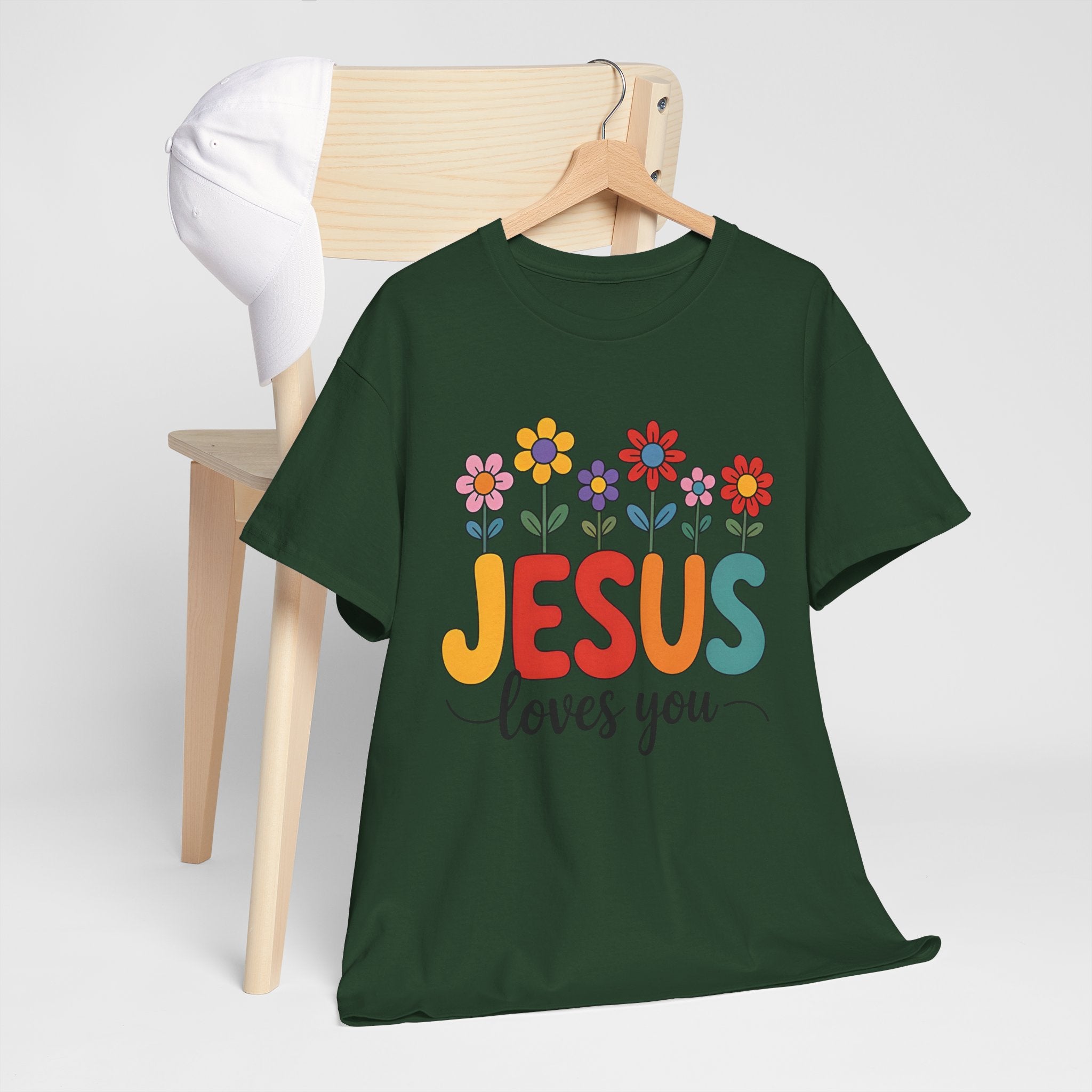 Jesus Loves You Shirt,  16 Colors, Unisex Heavy Cotton