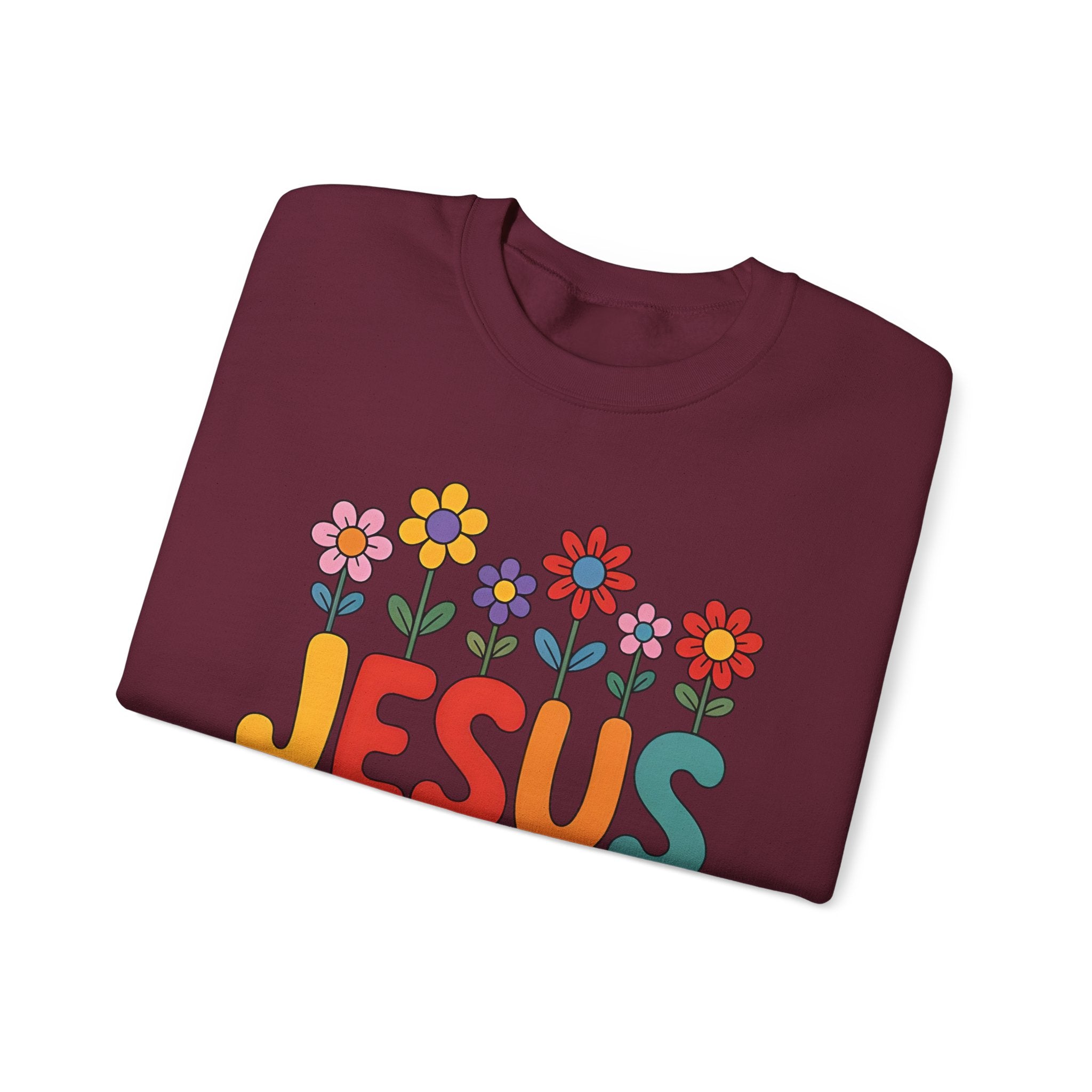 Jesus Loves You Sweatshirt ,Christian Floral Crewneck, 10 colors