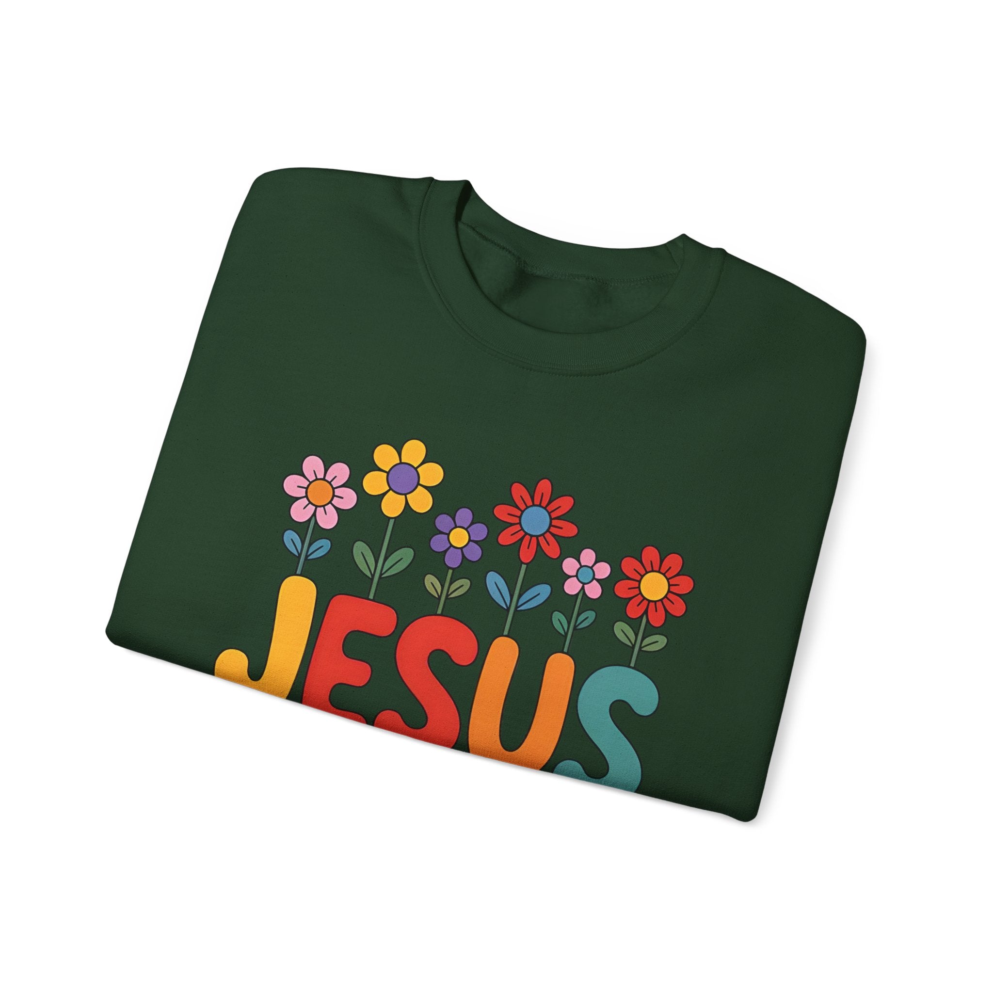 Jesus Loves You Sweatshirt ,Christian Floral Crewneck, 10 colors